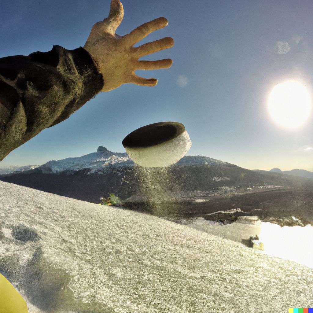the discovery of gravity, photograph taken on a GoPro